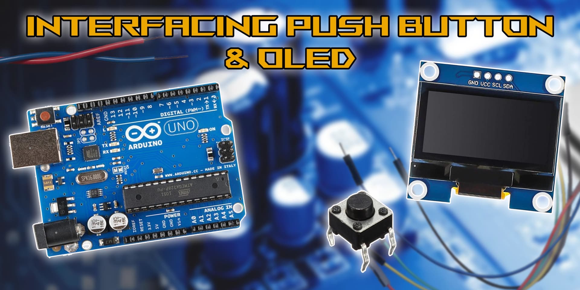 Interfacing LED and Push Button - Experiment Image