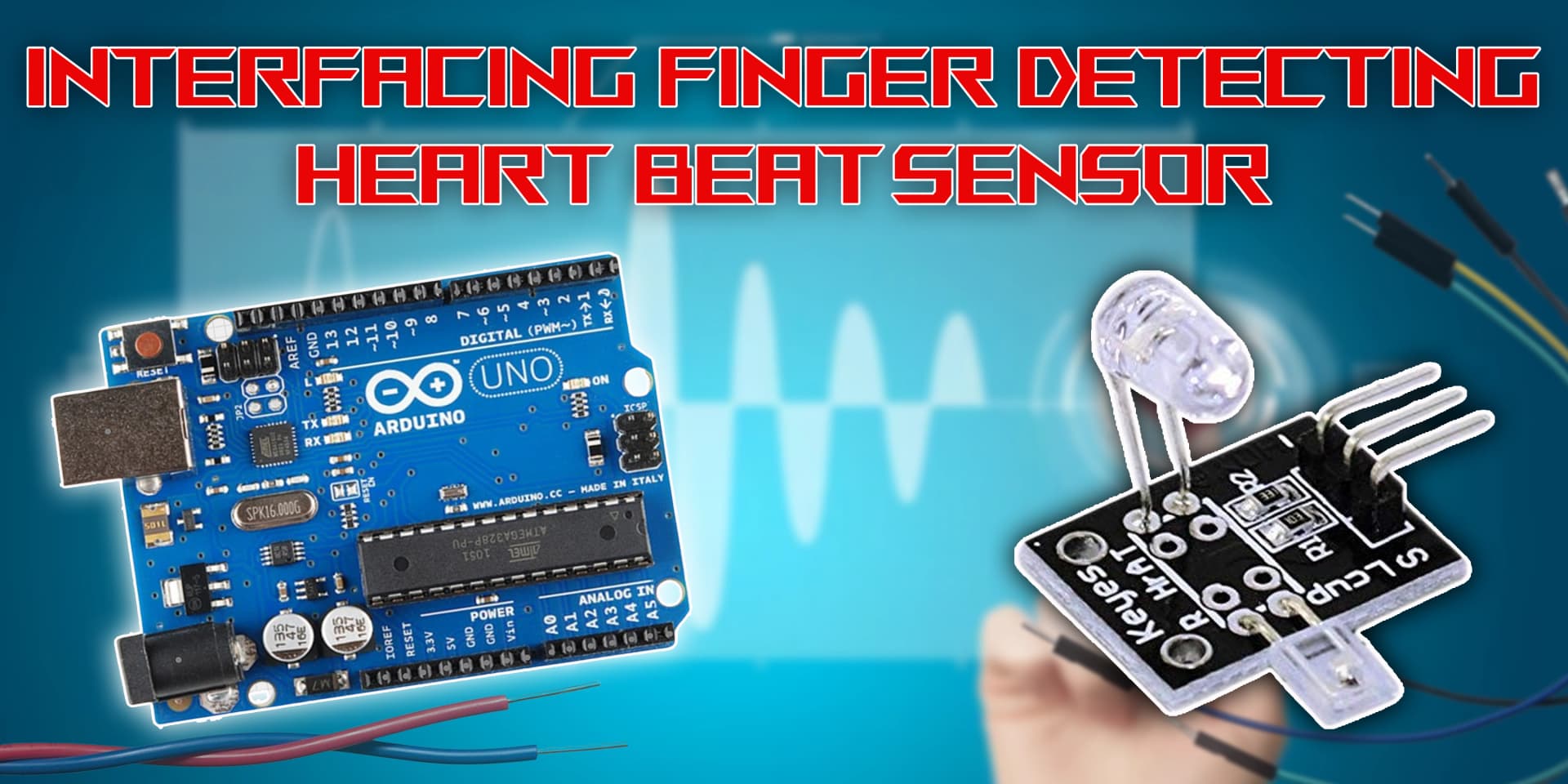 Interfacing Finger Detecting Heartbeat with Arduino