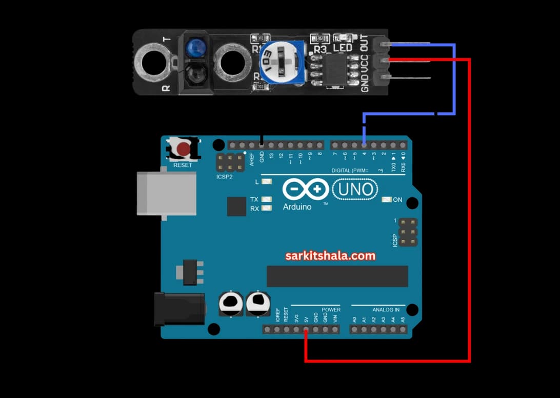 Interfacing Line Sensor Module with Arduino circuit