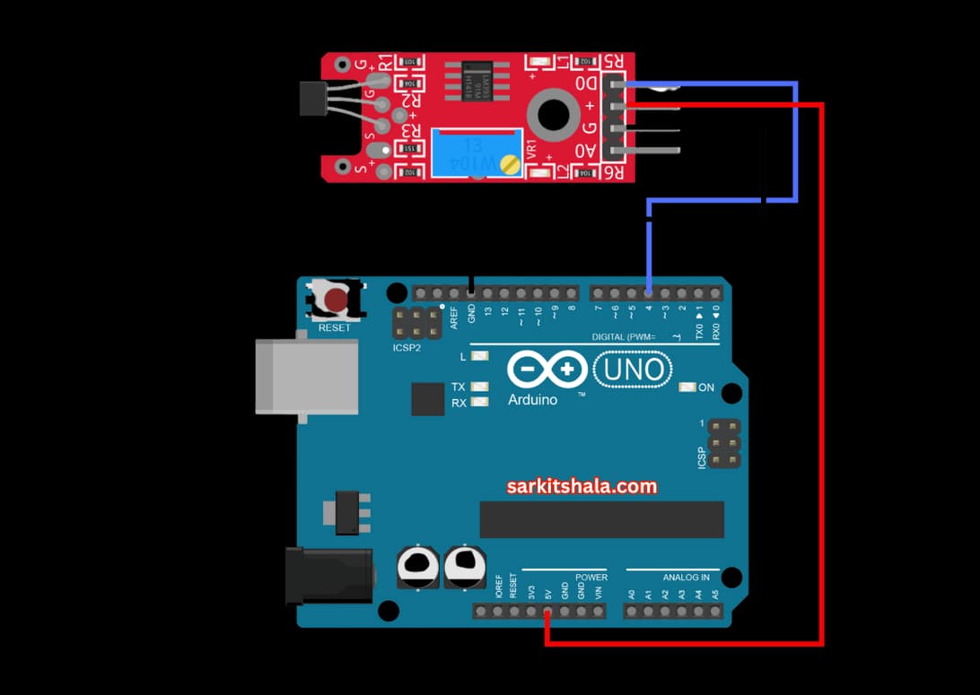 Interfacing Linear Magnetic Hall Sensor with Arduino