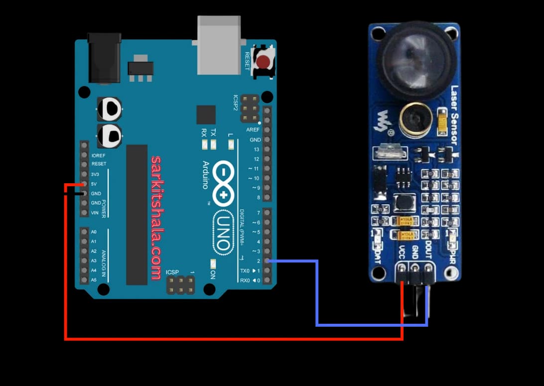 Interfacing Laser Sensor with Arduino