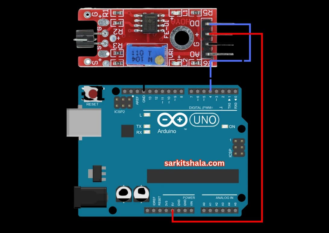 Interfacing Metal Touch Sensor with Arduino circuit